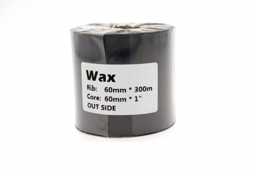 Риббон 60 мм х 300 м, Wax, намотка OUT, втулка ширина 60 мм